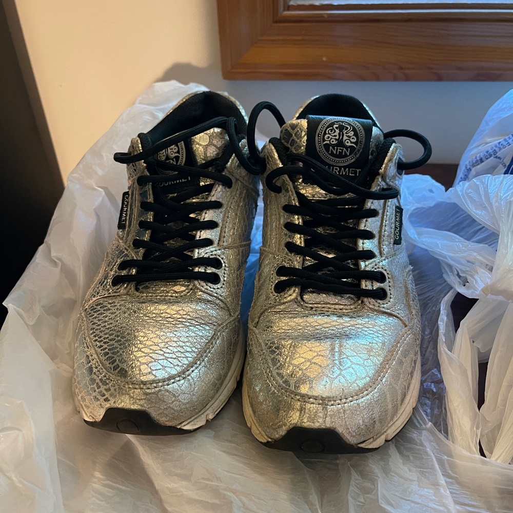 NFN Gourmet Silver Sneakers US 6